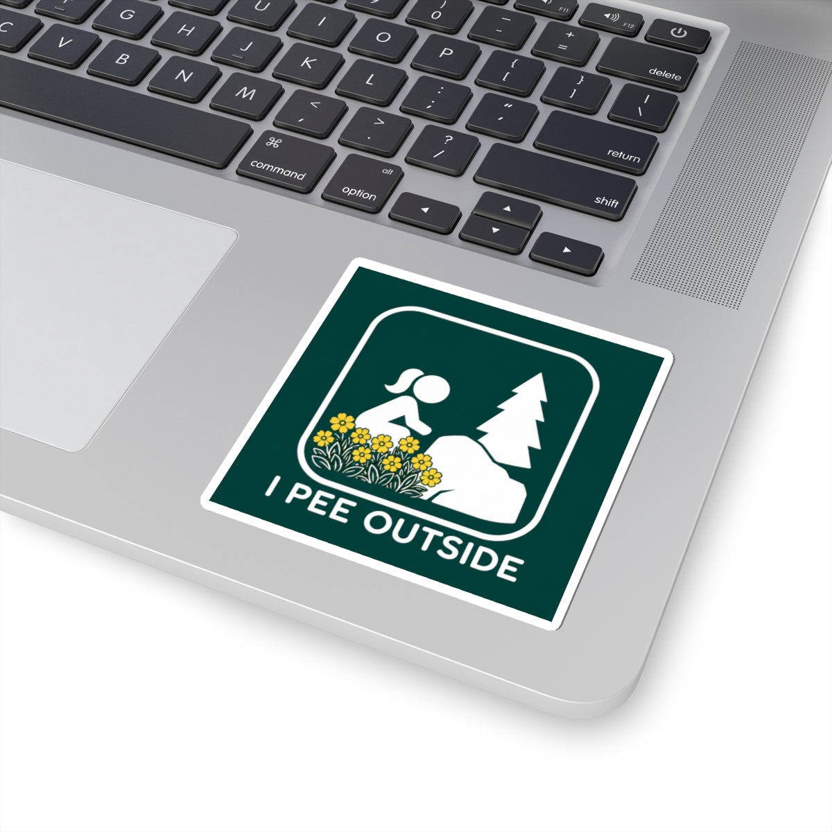 Sticker 3"x 3" I Pee Outside | Camping outdoors decal