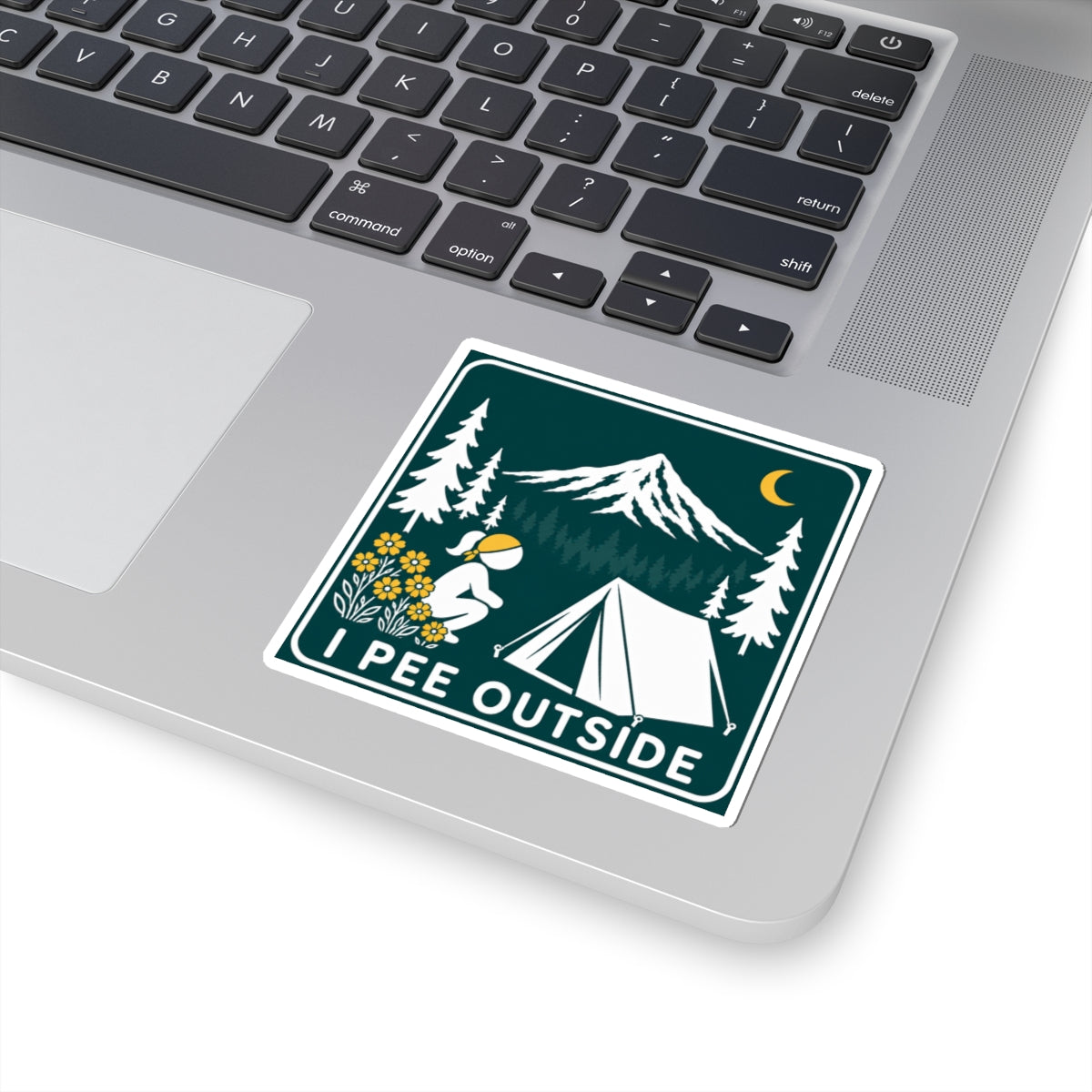 I Pee Outside (Woman) Kiss-Cut Stickers