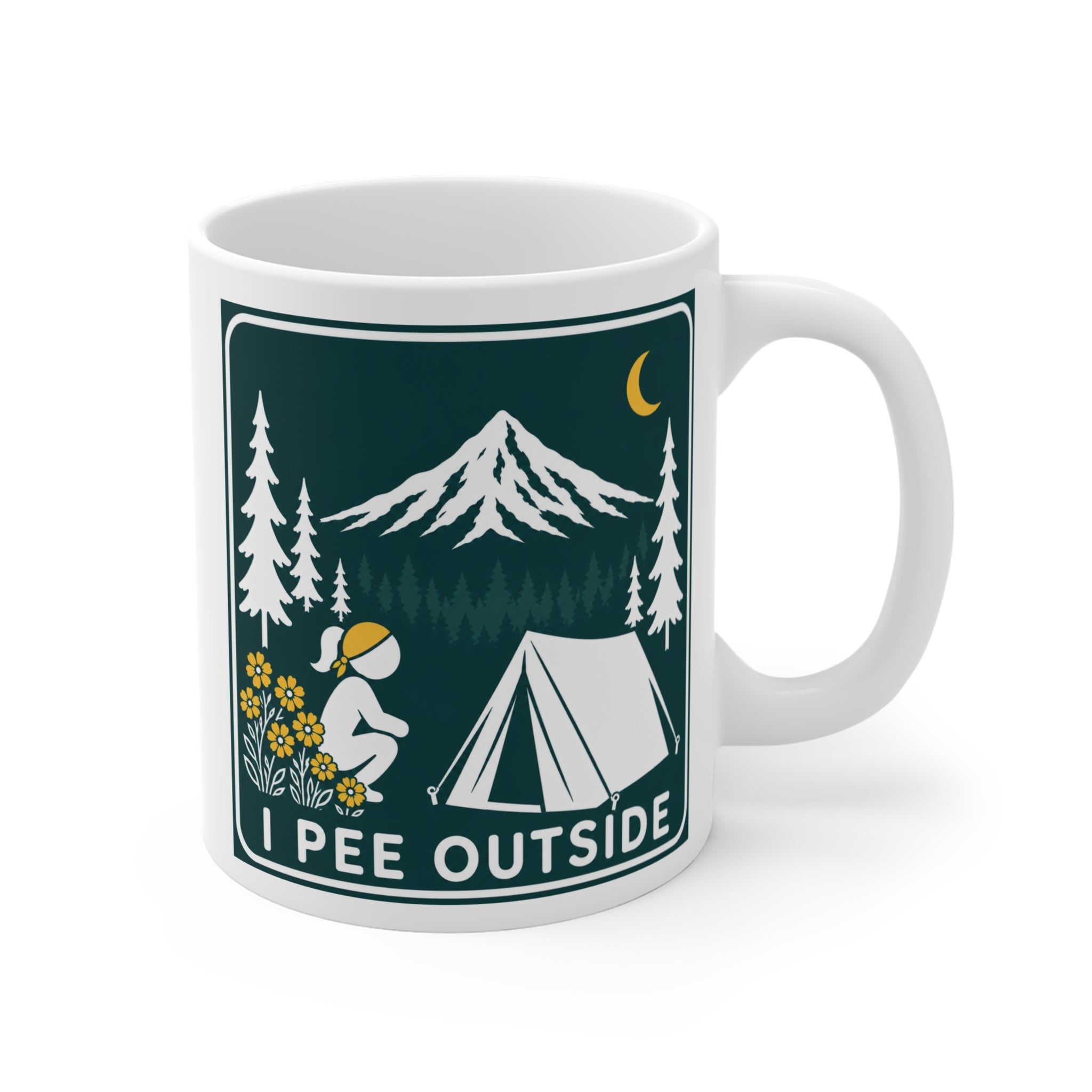I Pee Outside (Woman) - Mug 11oz