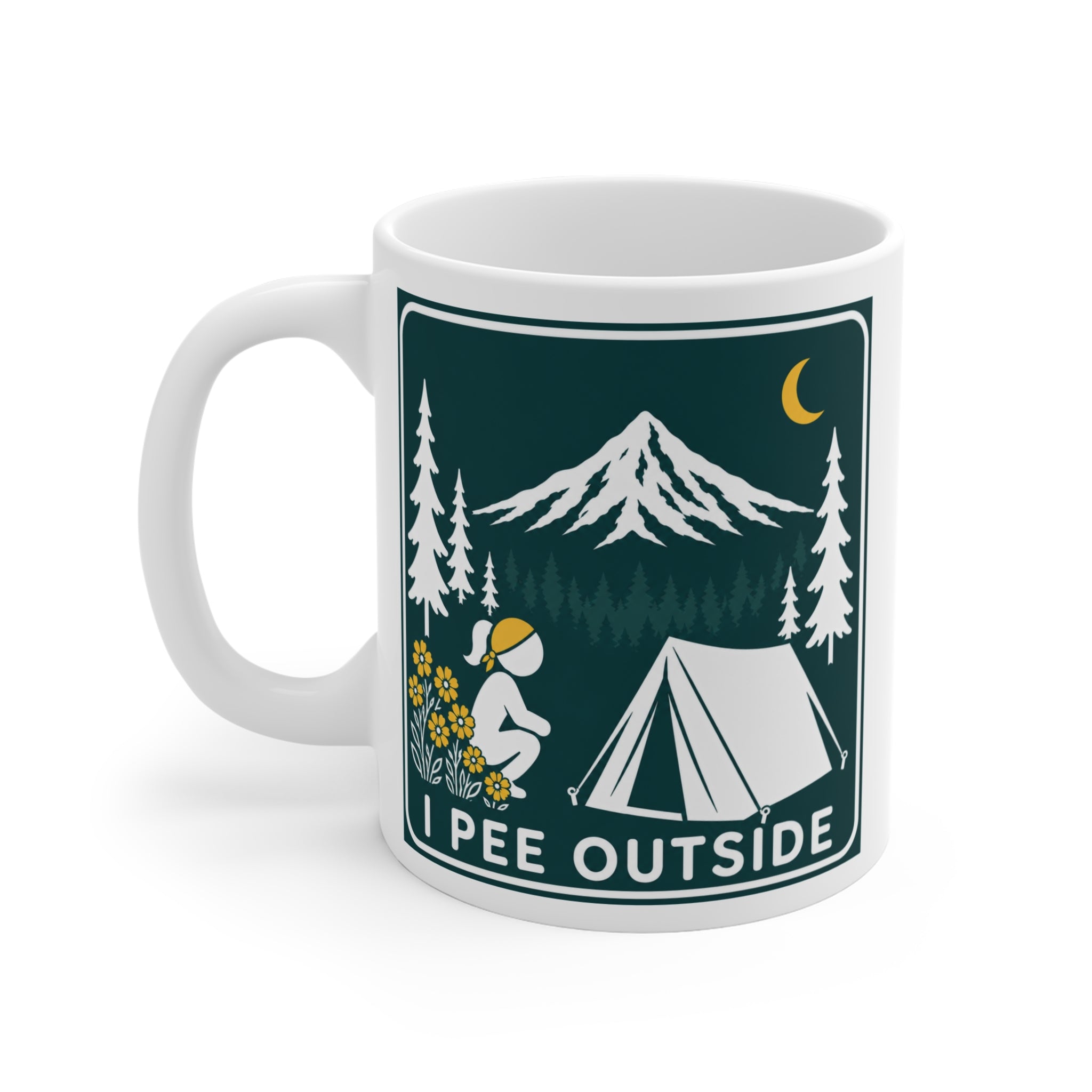 I Pee Outside (Woman) - Mug 11oz